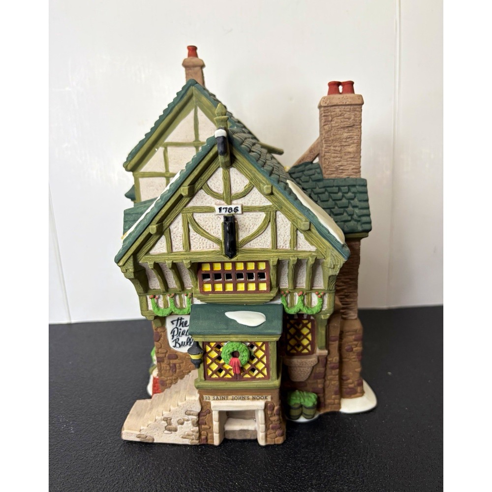 Dept 56 Dickens Village The Pied Bull Inn 2nd Ed 1993 Retired Unused Complete